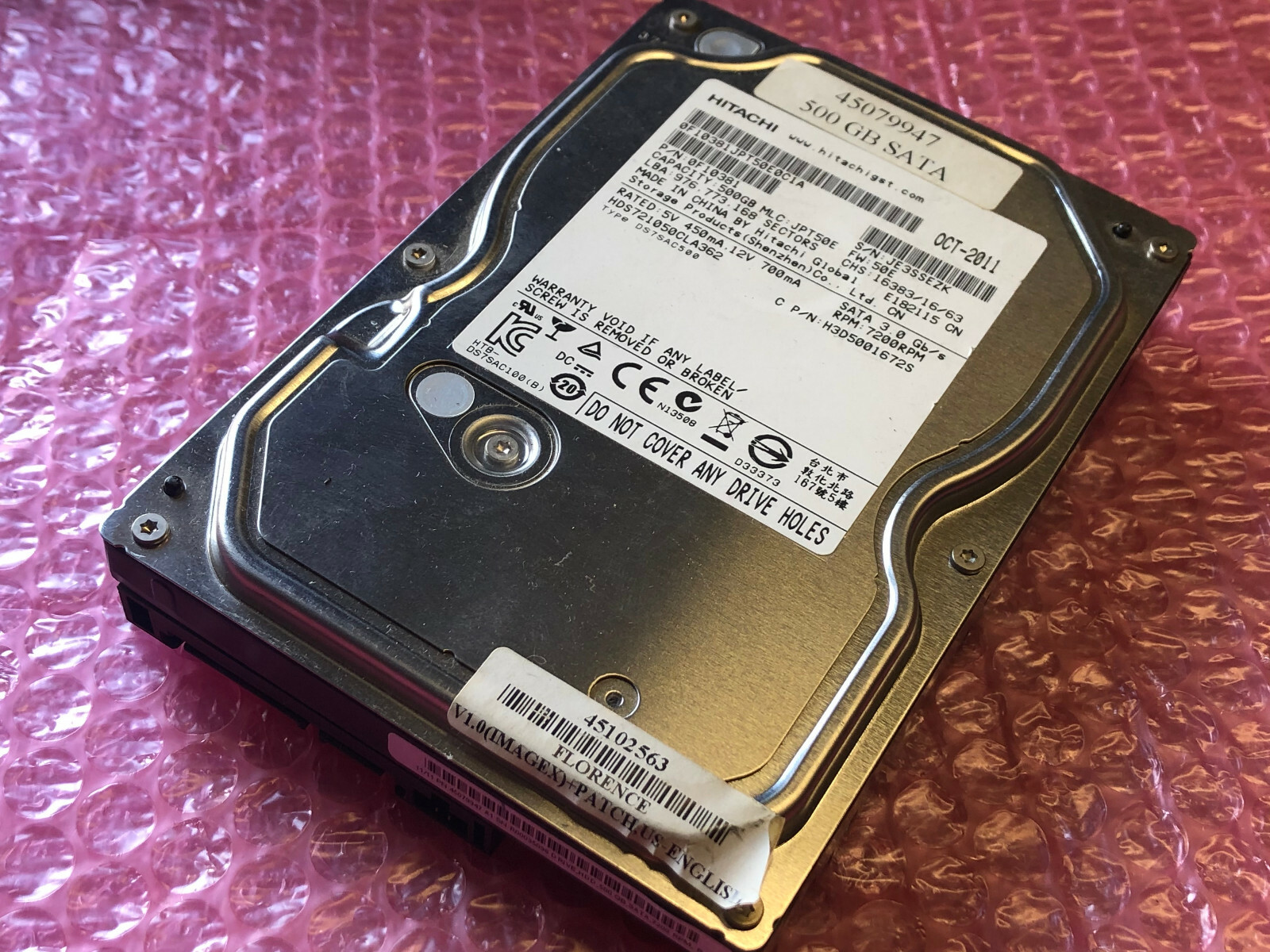 fiery EX 1000 HDD 45079947  45102563  / TESTED and WIPED / EMPTY  