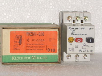 MOELLER PKZM 1-0,16  0,16A / 660 V / AC 3  //PKZM1016