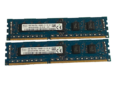 2 x Hynix DDR3-RAM 4GB PC3L-12800R ECC 1R HMT451R7AFR8A-PB Server RAM