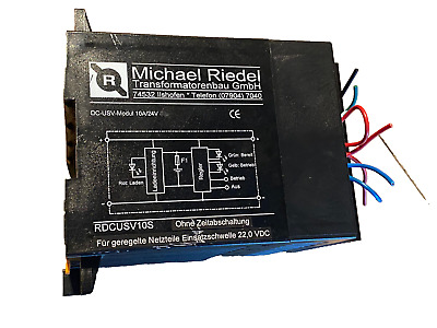 Michael Riedel  DC-UPS Unit RDCUSV 10 S  ohne akku