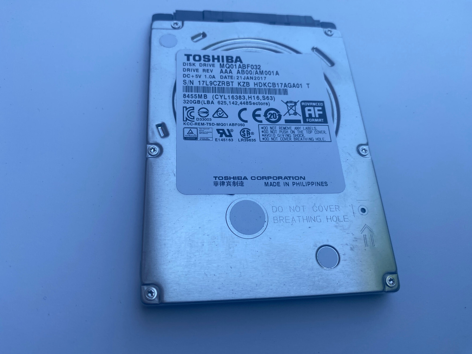 Xerox Xerox MQ01ABF032 HDKCB17AGA01 used part