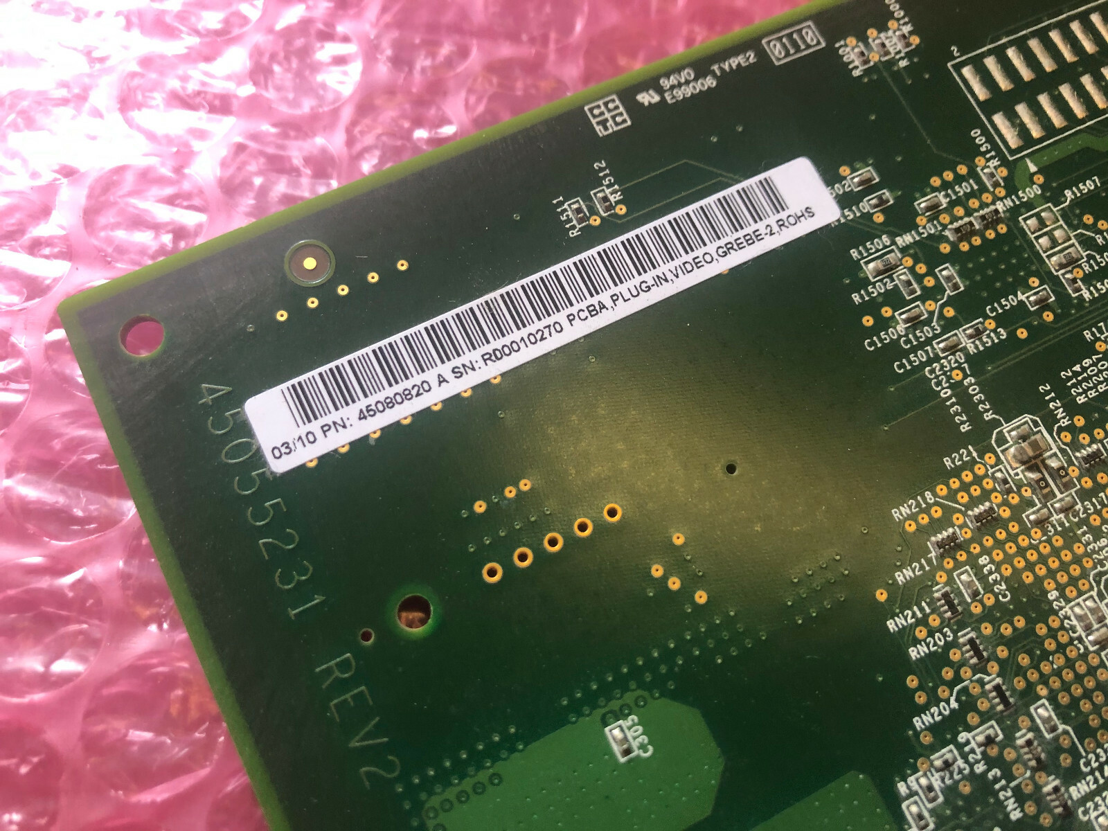 45080820 A EFI Fiery EX 770 Video Board Grebe-2 PCBA 45055231 REV2