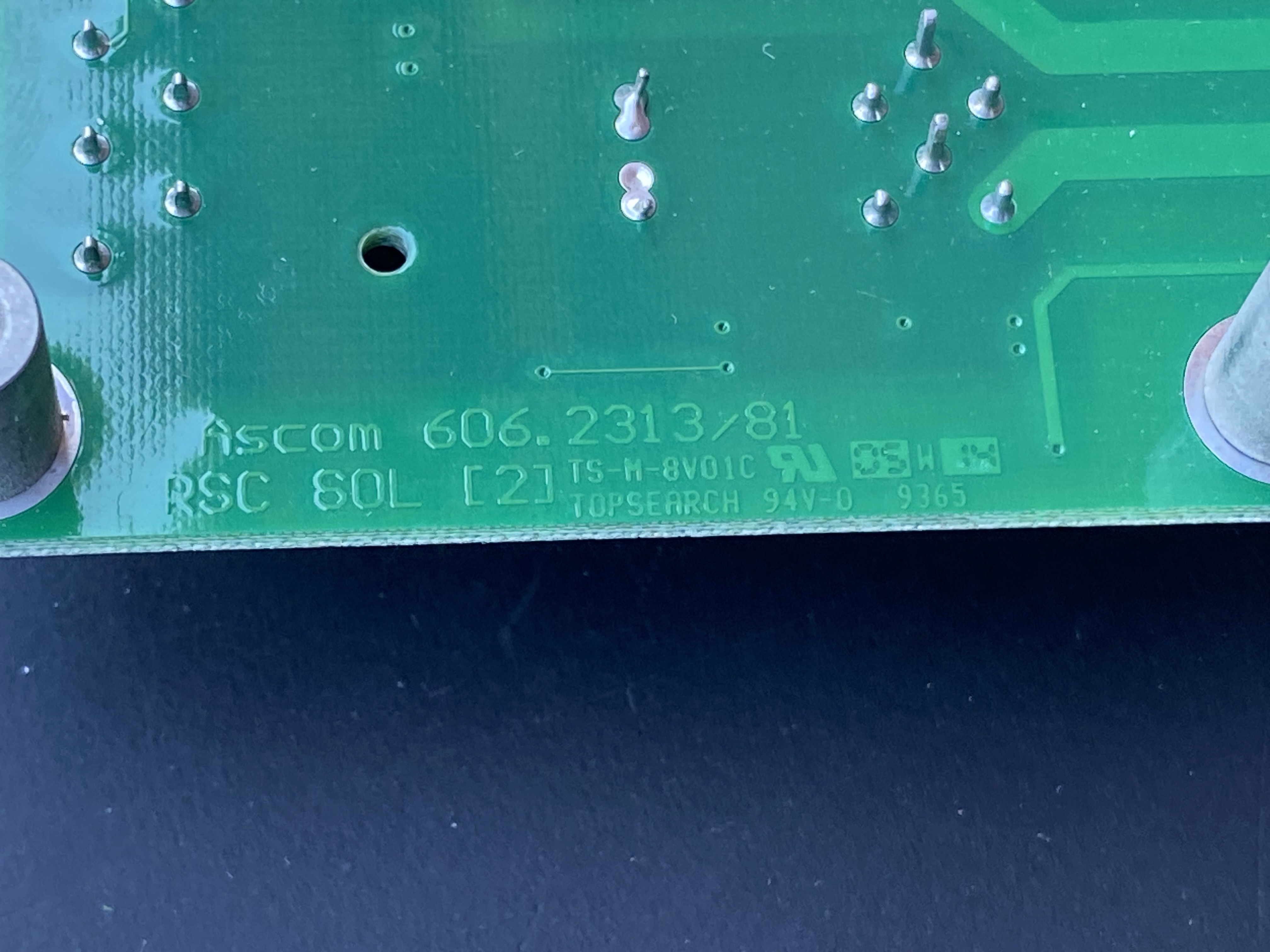 606.2313/81 RSC V3.1 De La Rue TwinSafe Module Ascom RSC V3.1 Control Board