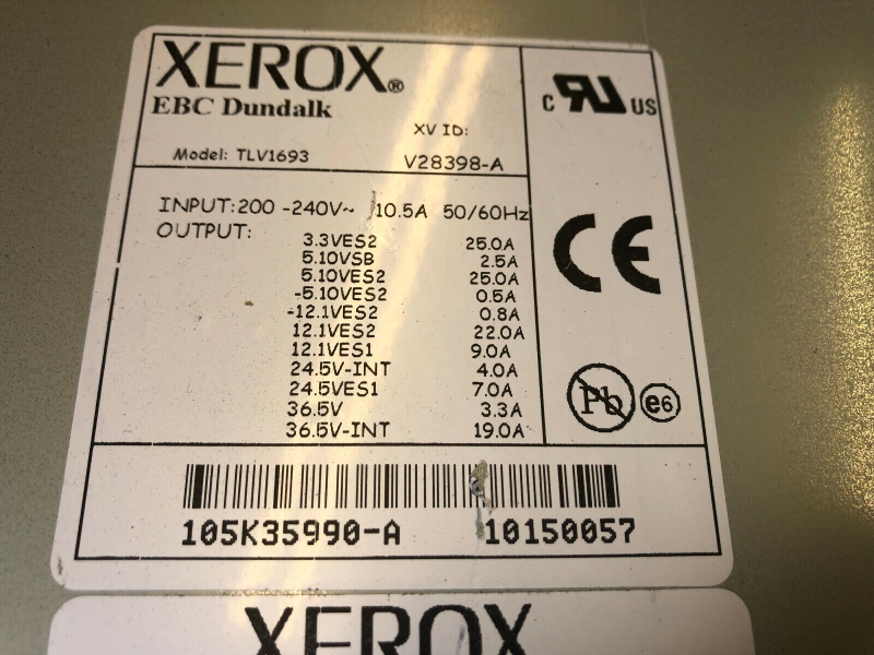 XEROX NUVERA 120 POWER SUPPLY TLV1693 V28398-A  XEROX 105K35990-A - Bild 2