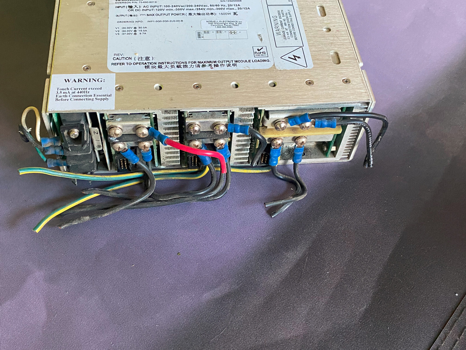 IMP1-3Q0-2Q0-2U0-00 Power Supply  73-690-9213i iMP EMERSON