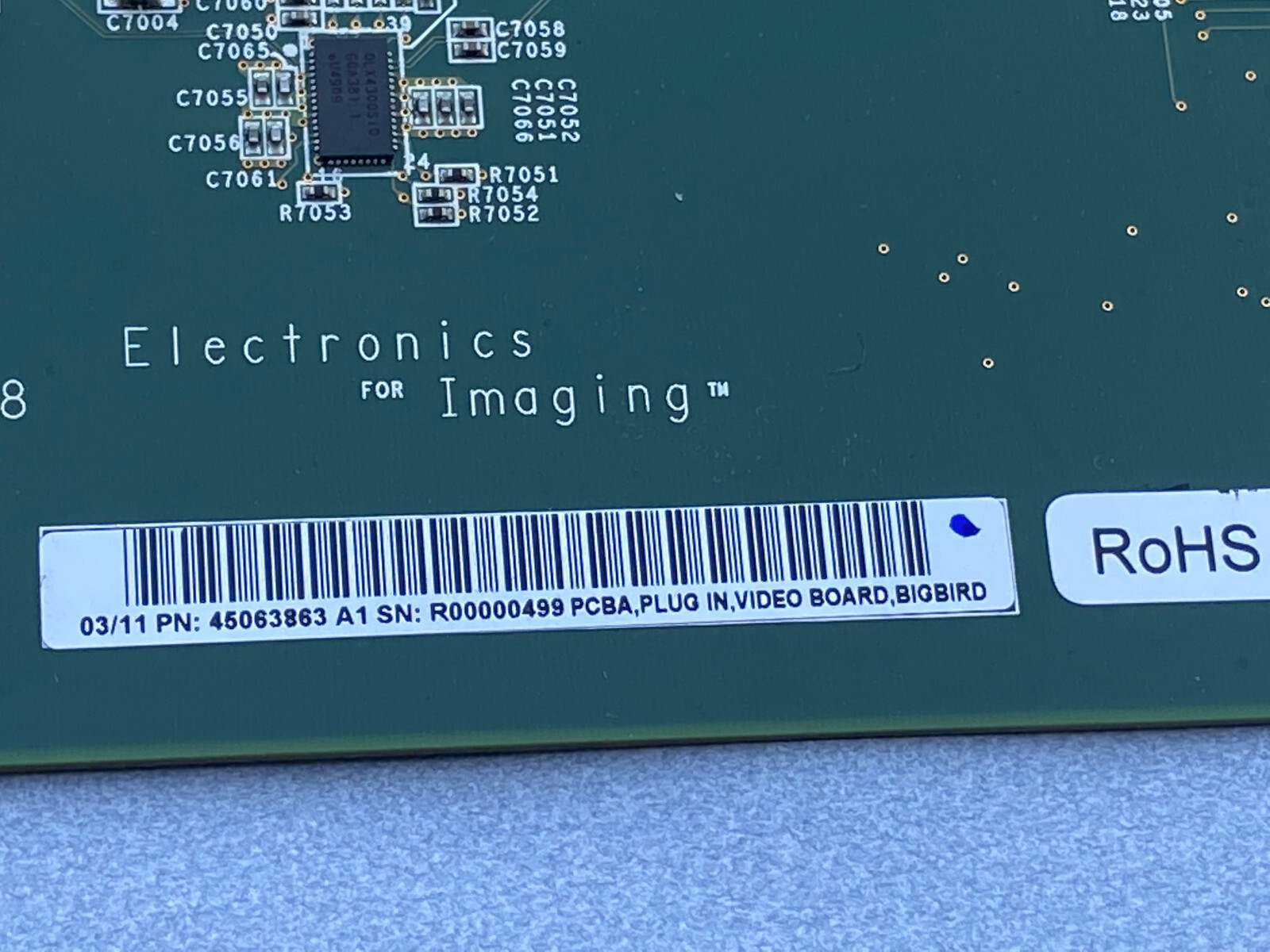 45063863 Xerox iGen EFI Plug-In Video Board PCBA BigBird